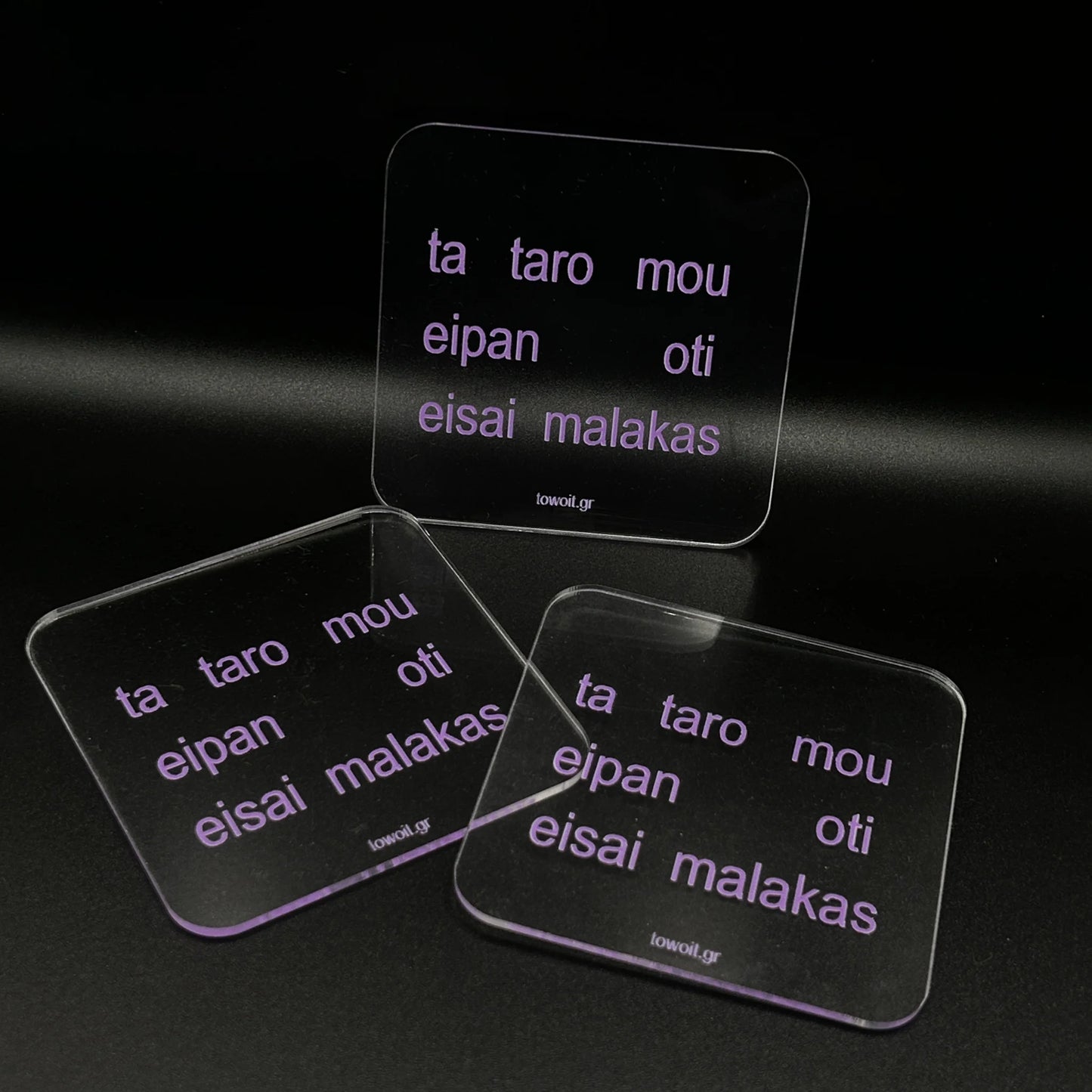 🔮towoit coaster - taro 🔮 (transparent)