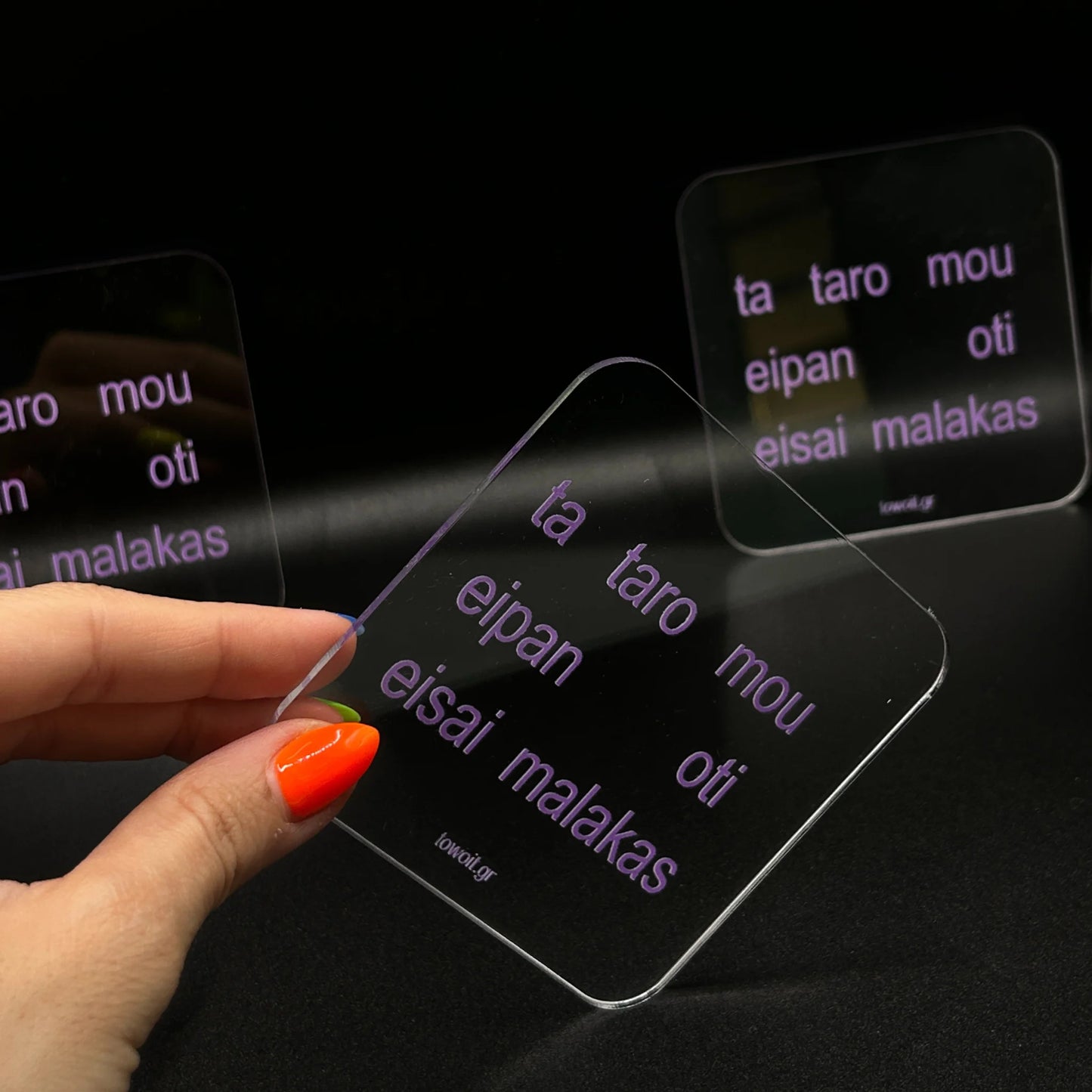🔮towoit coaster - taro 🔮 (transparent)