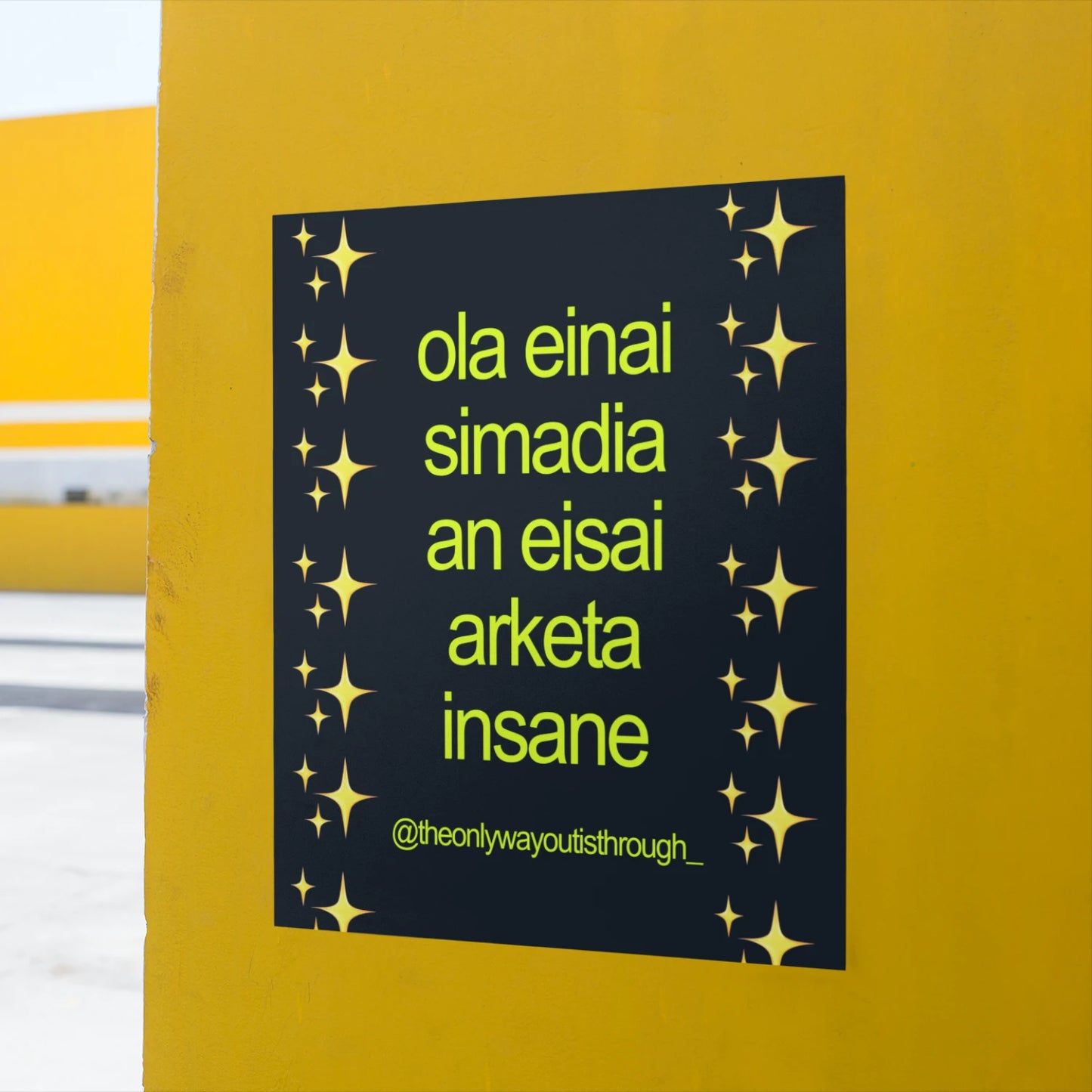 A3 poster towoit quote
