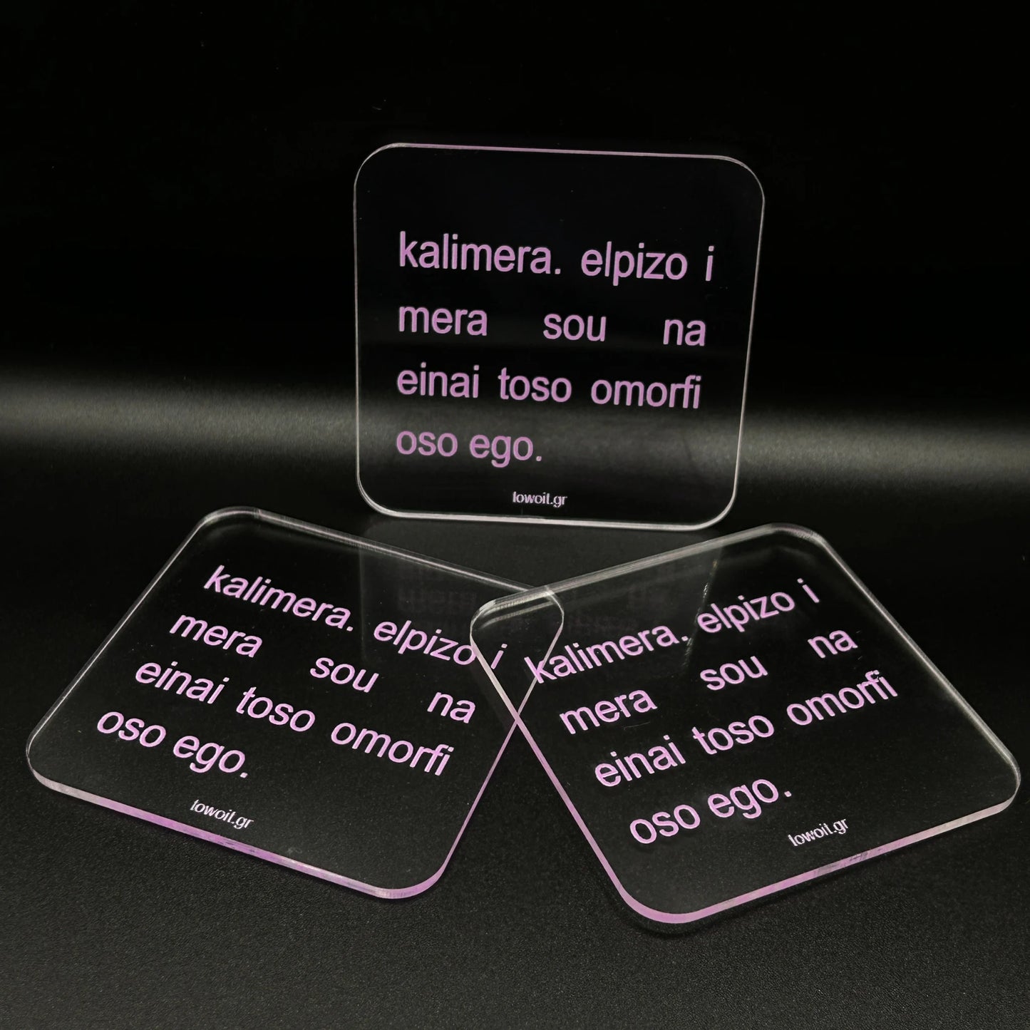 🎀towoit coaster - kalimera 🎀 (transparent)