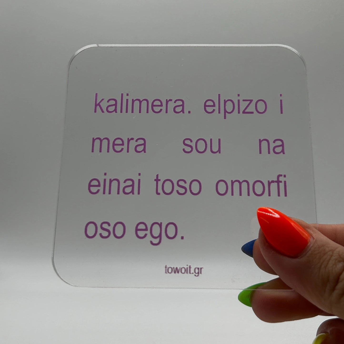 🎀towoit coaster - kalimera 🎀 (transparent)