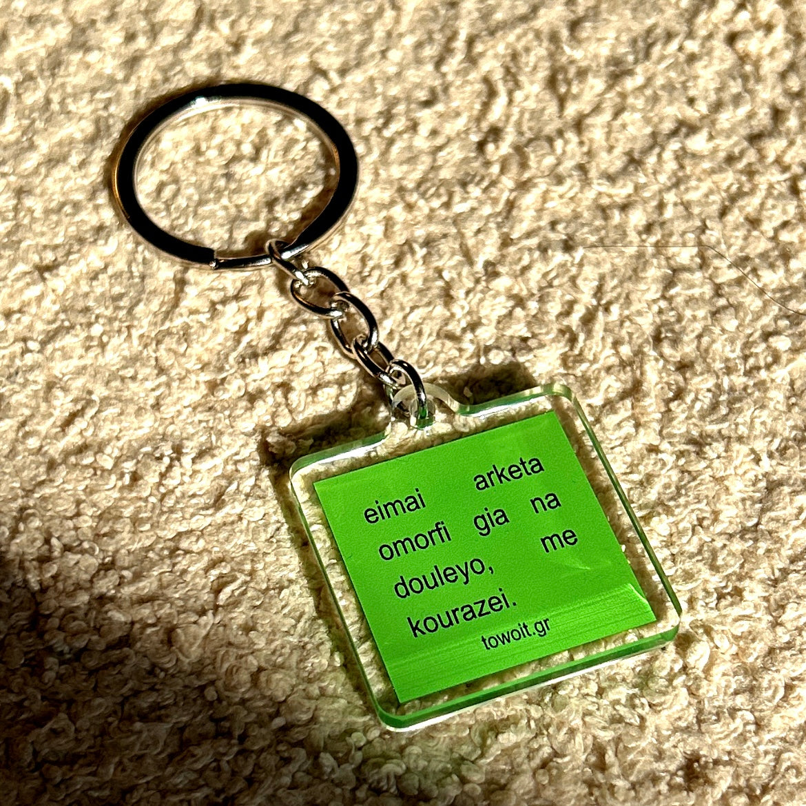 🍒towoit plexiglass keychain - omorfi🍒