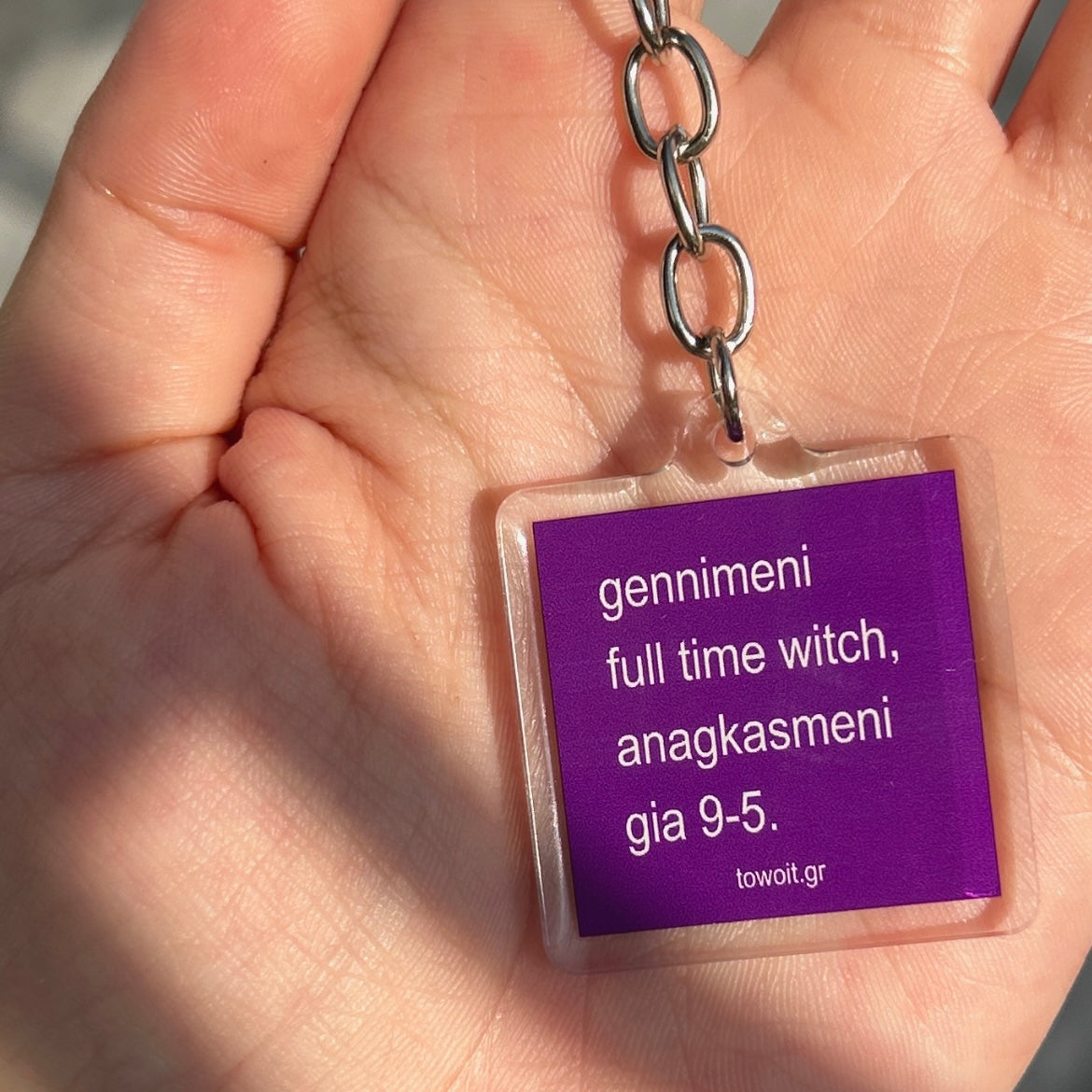 🔮towoit plexiglass keychain - witch🔮