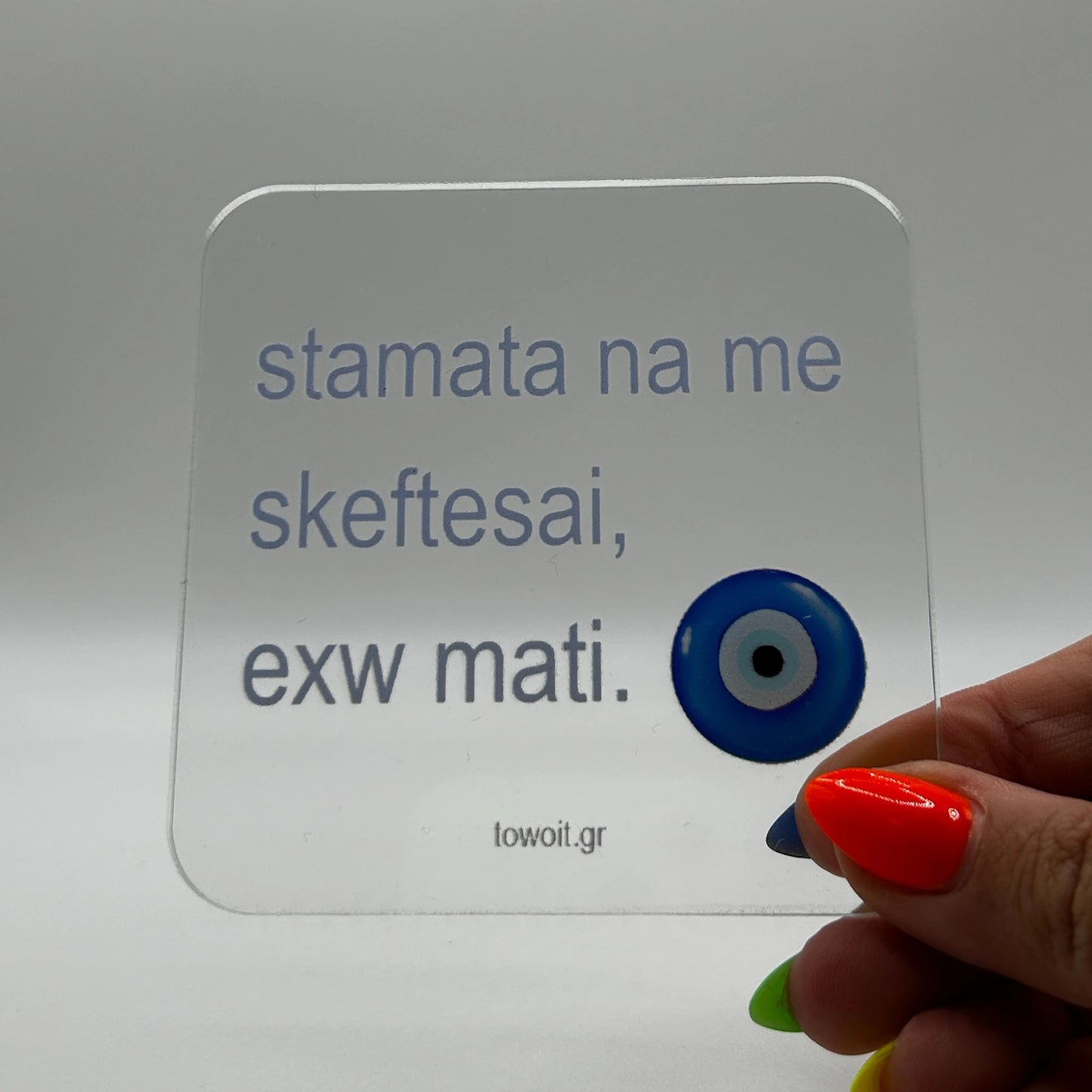 🧿towoit coaster - mati 🧿 (transparent)