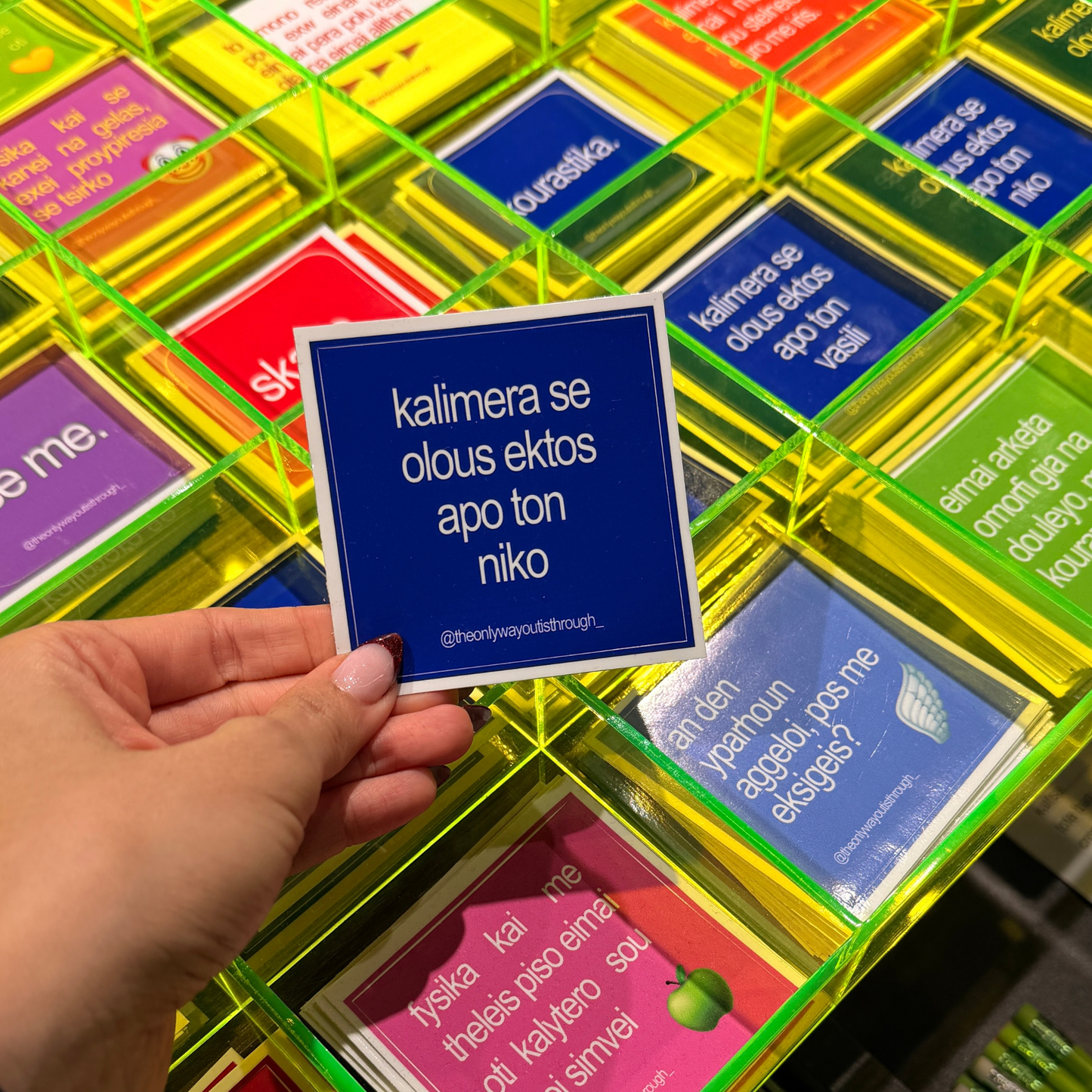 kalimera se olous ektos apo ton niko - 1 sticker