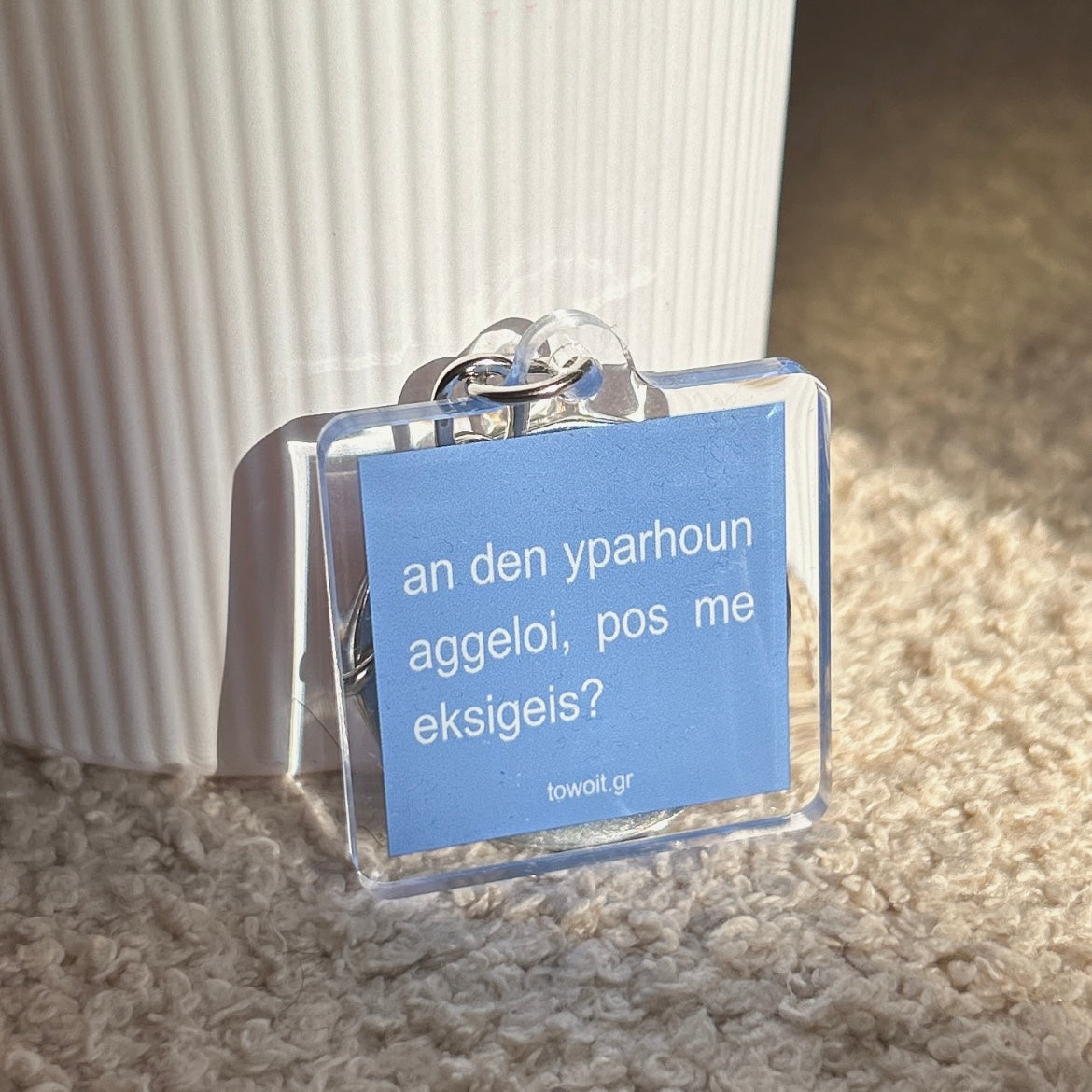 🪽towoit plexiglass keychain - aggeloi🪽