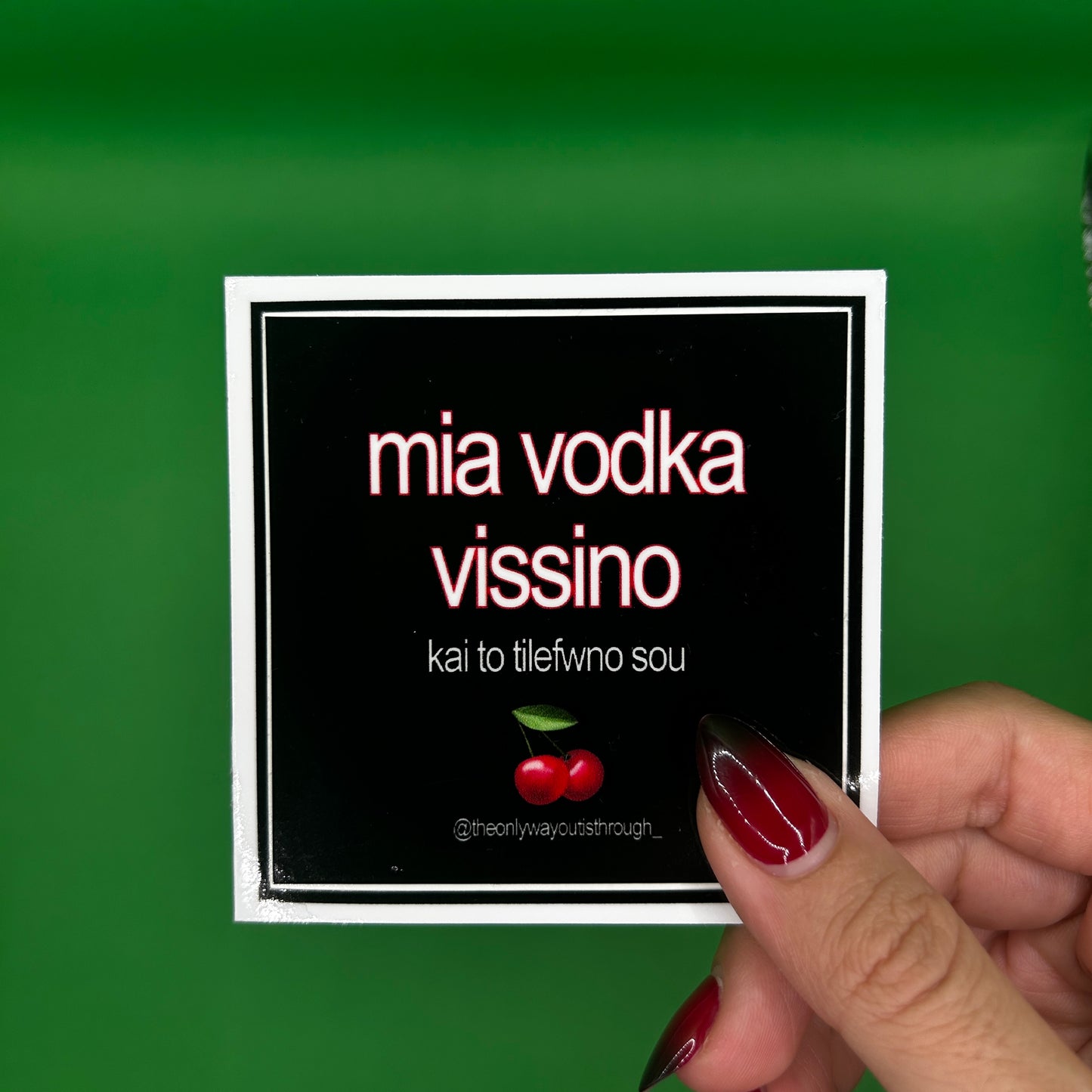 mia vodka vissino - 1 sticker