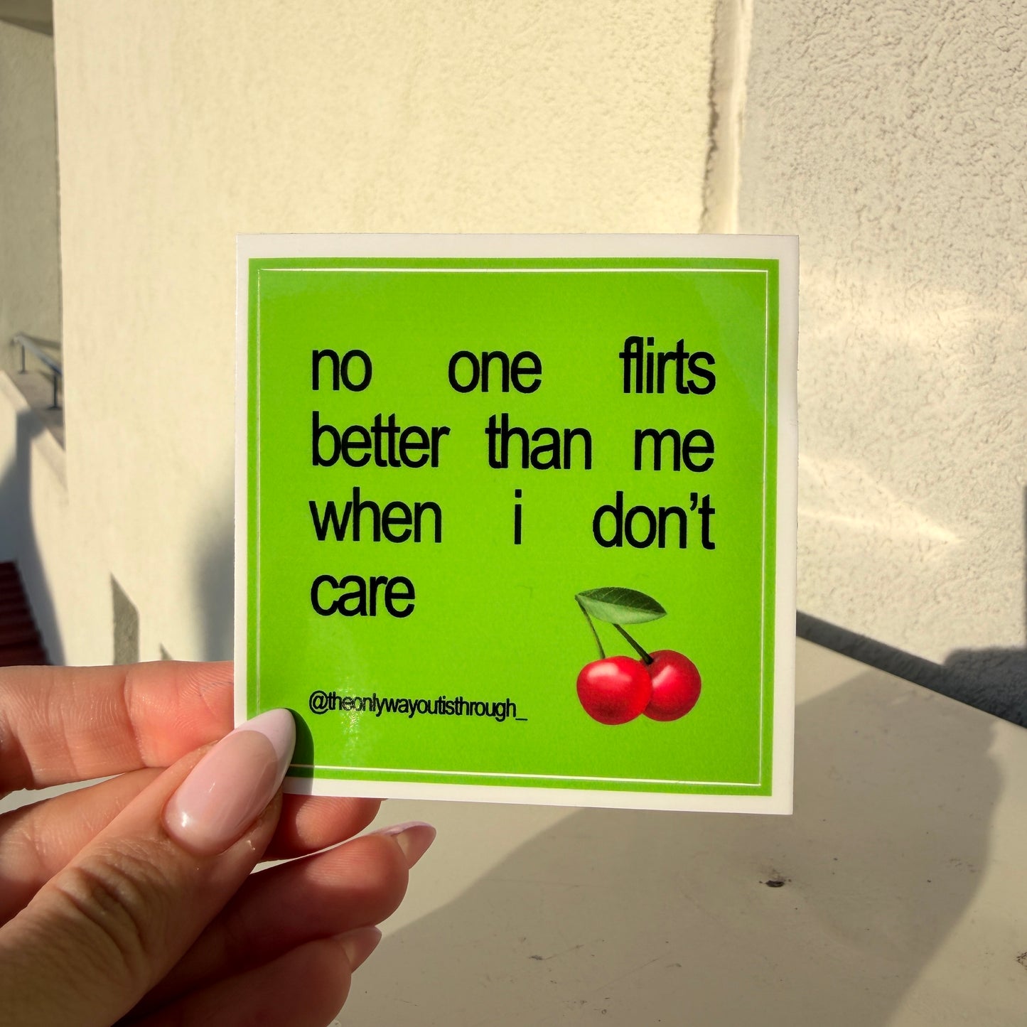 no one flirts better (english) - 1 sticker