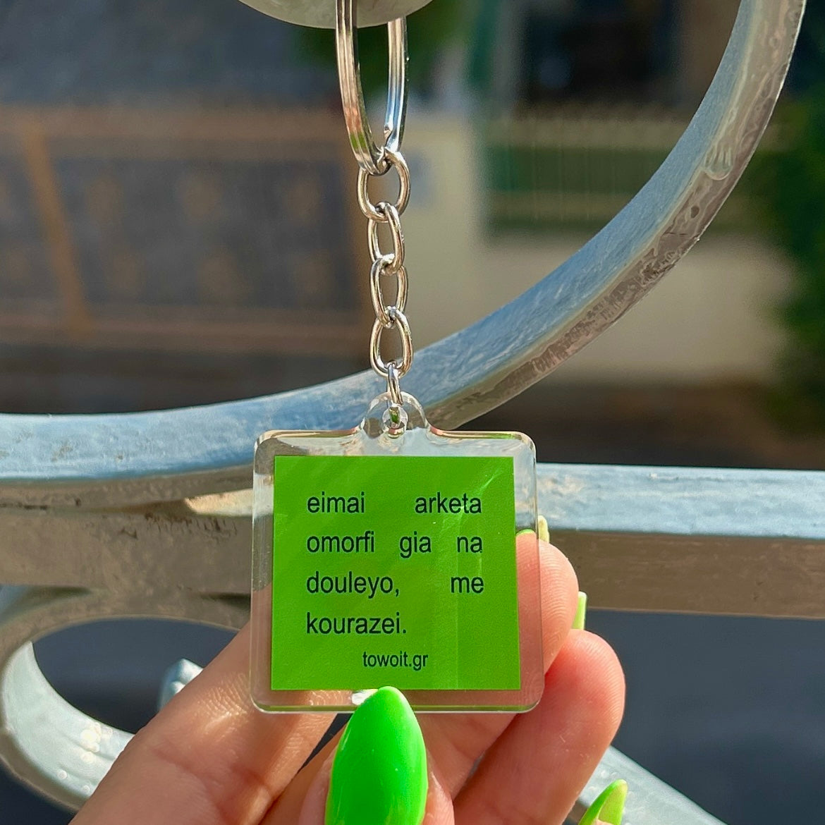 🍒towoit plexiglass keychain - omorfi🍒