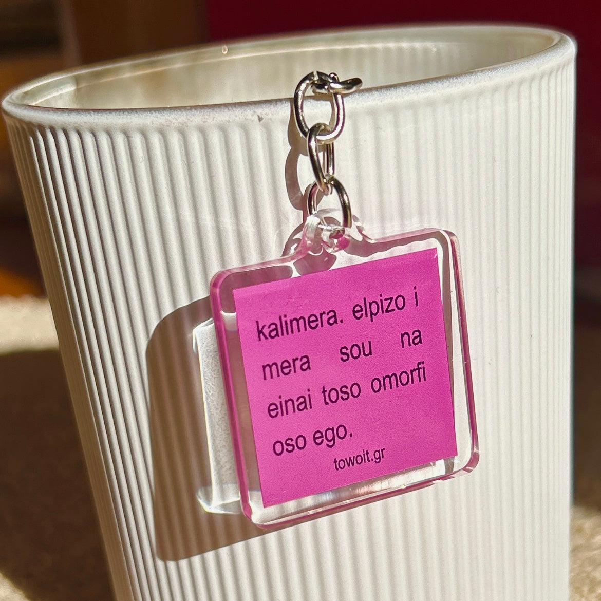 🎀towoit plexiglass keychain - kalimera🎀