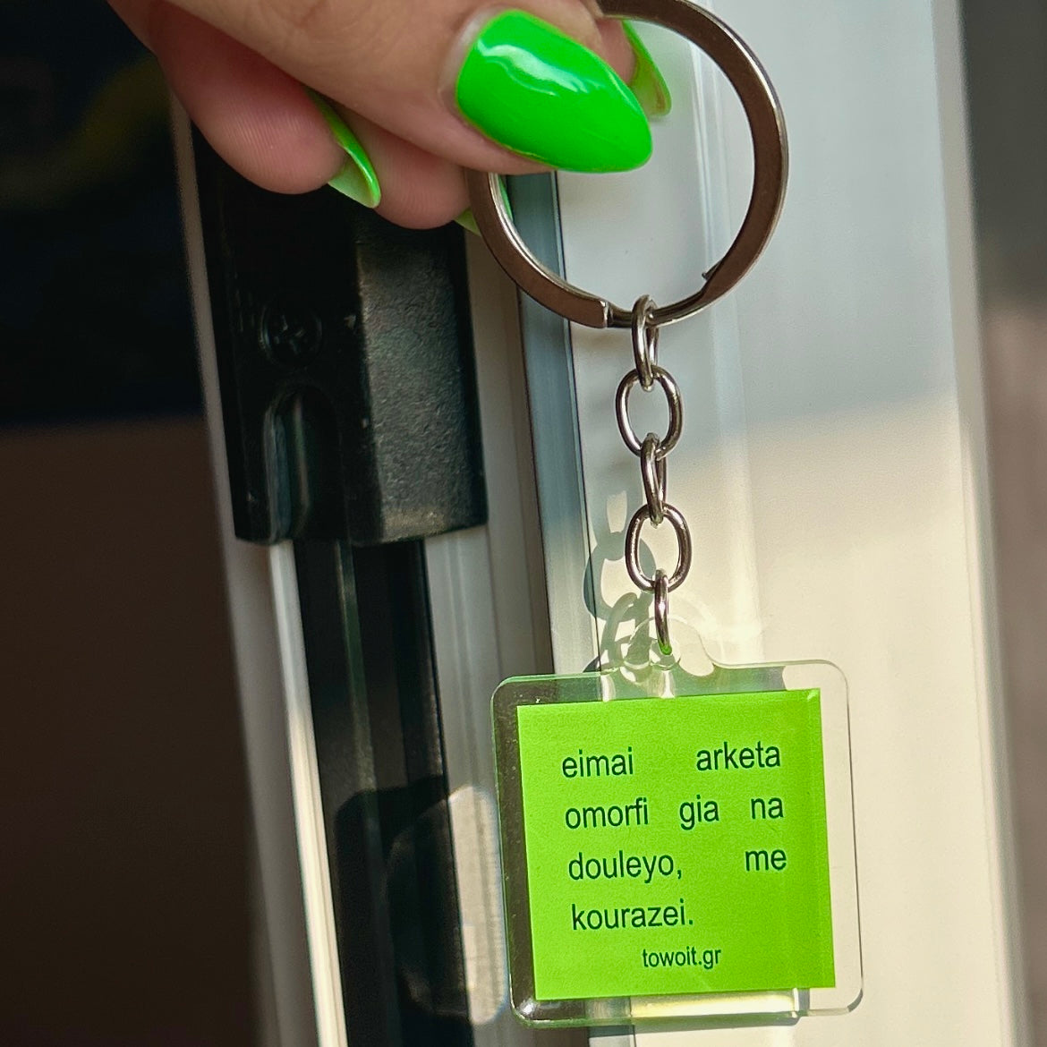 🍒towoit plexiglass keychain - omorfi🍒
