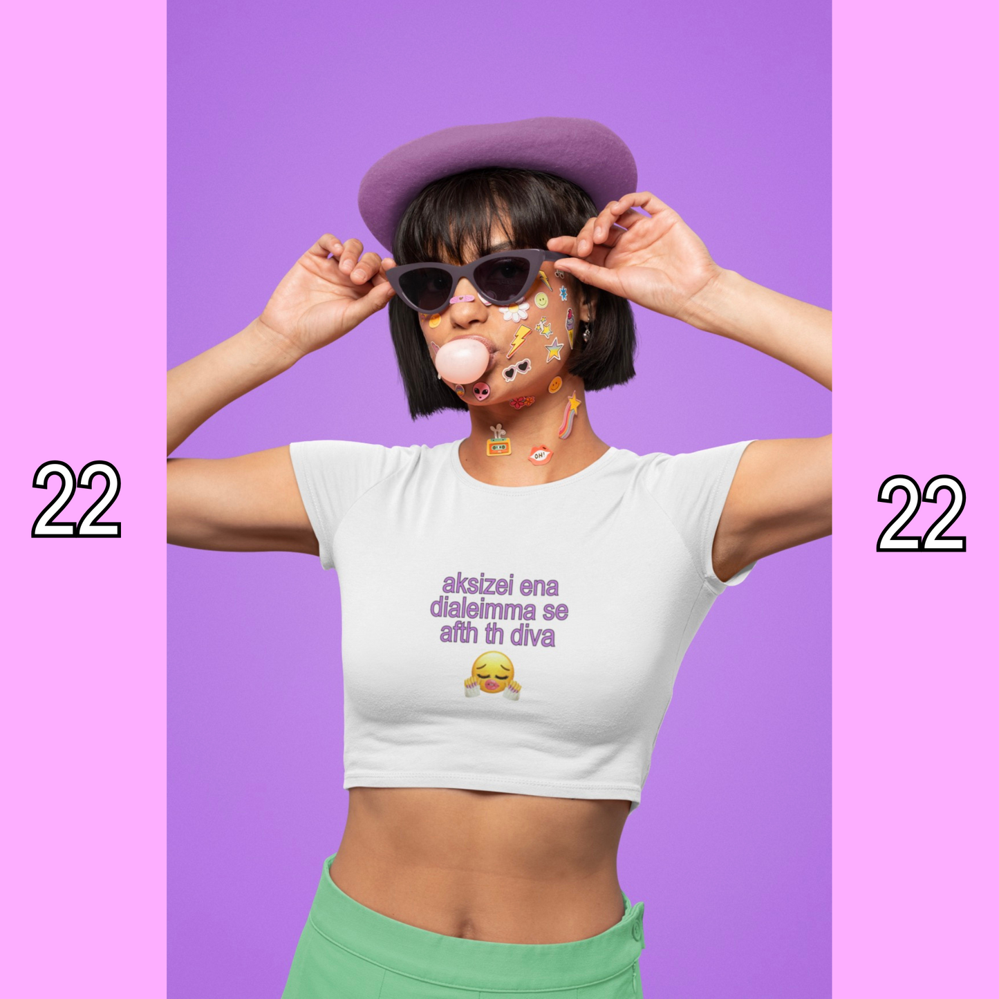 ✨choose the quote✨ crop top