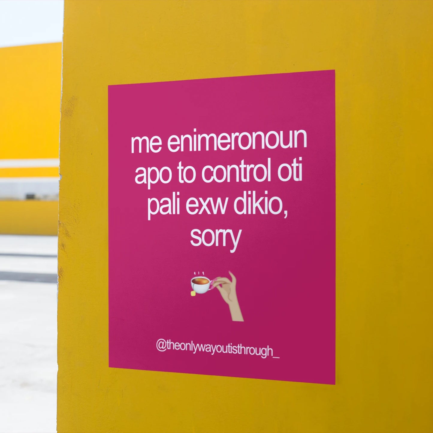 A3 poster towoit quote