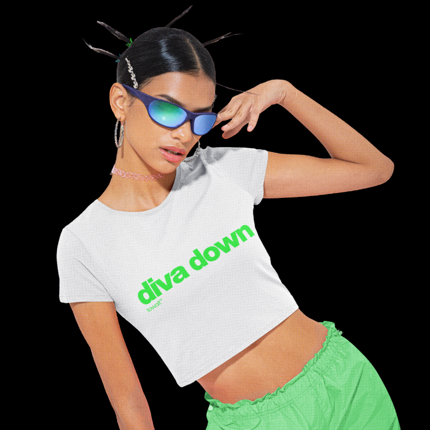 DIVA DOWN - crop top