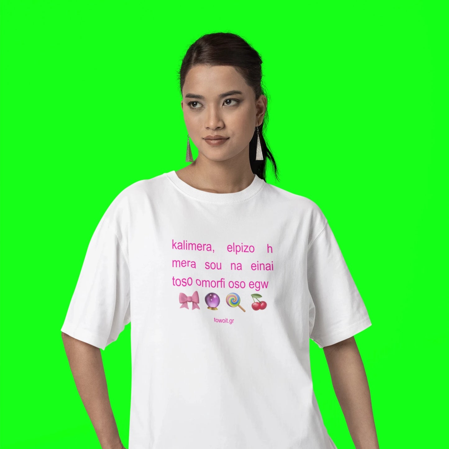 🥝towoit WHITE t-shirt X The T-shirt Shop🥝