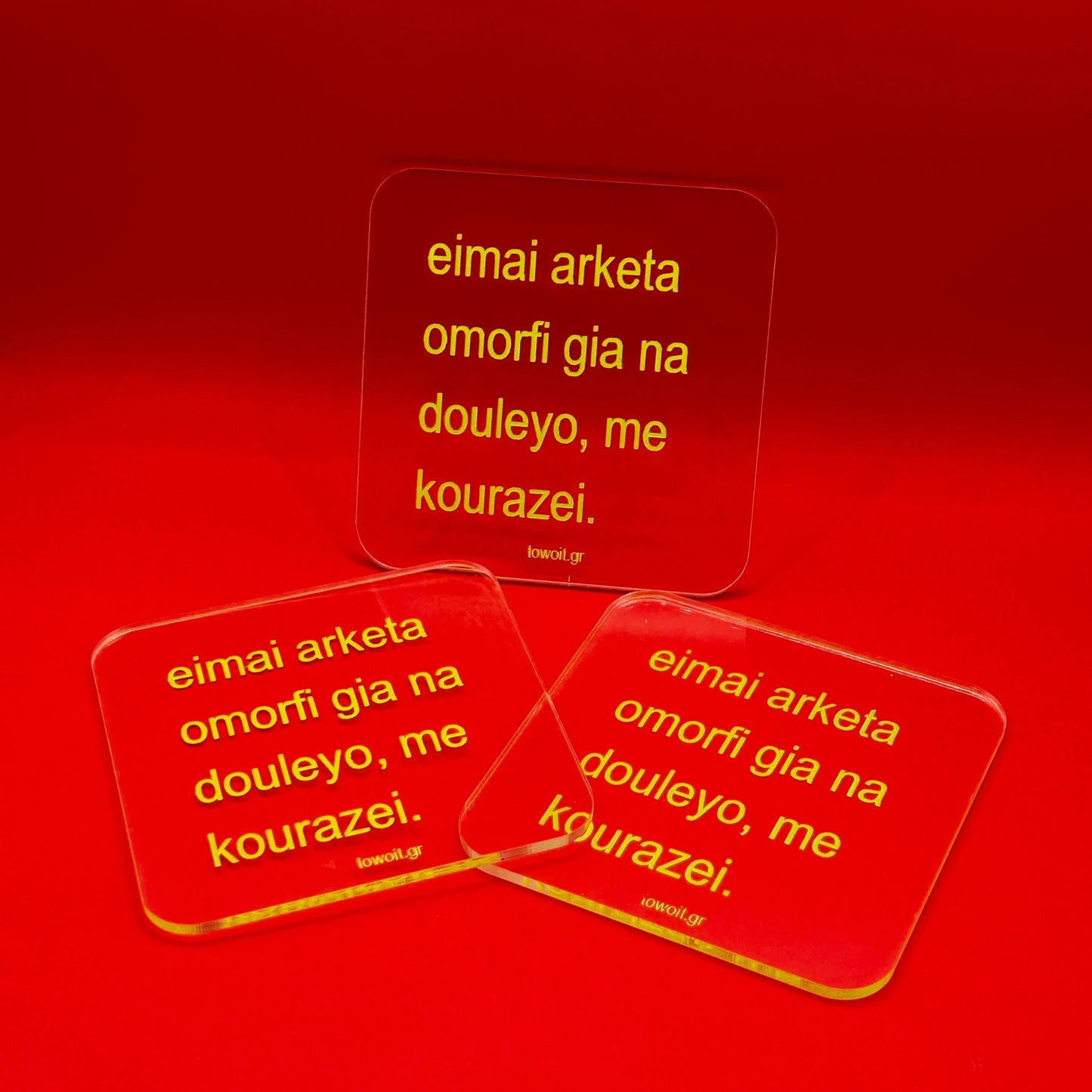 🍒towoit coaster - omorfi 🍒 (transparent)