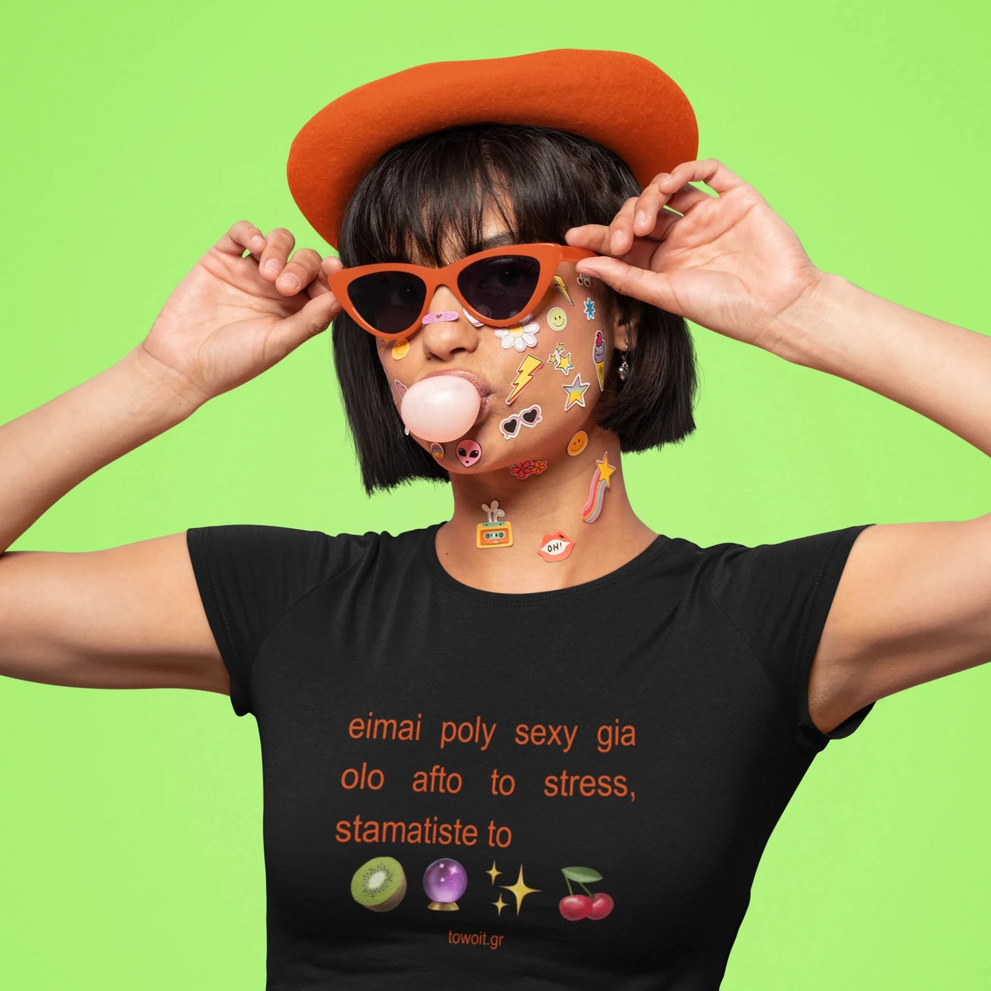 🥝towoit crop-top X The T-shirt Shop🥝