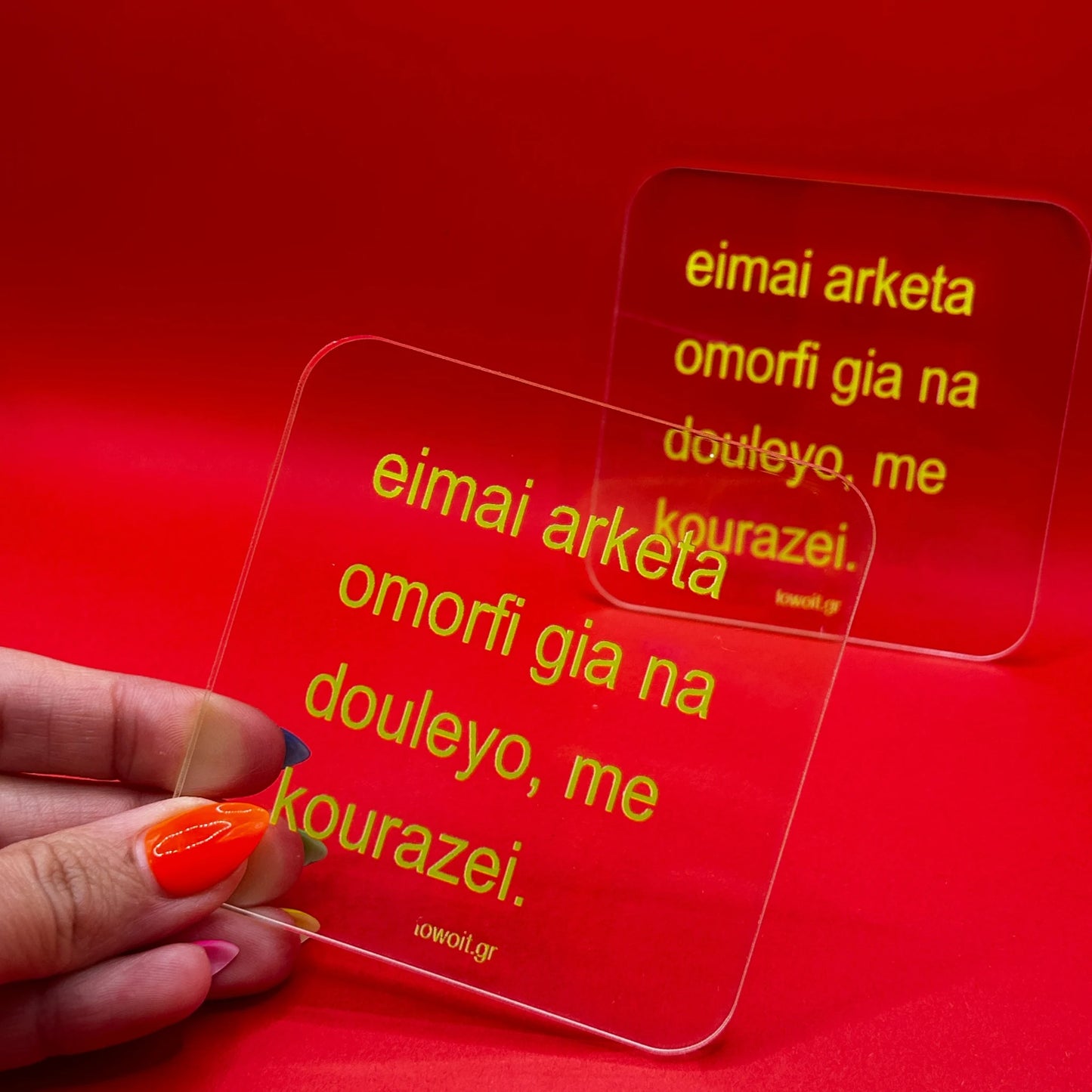 🍒towoit coaster - omorfi 🍒 (transparent)