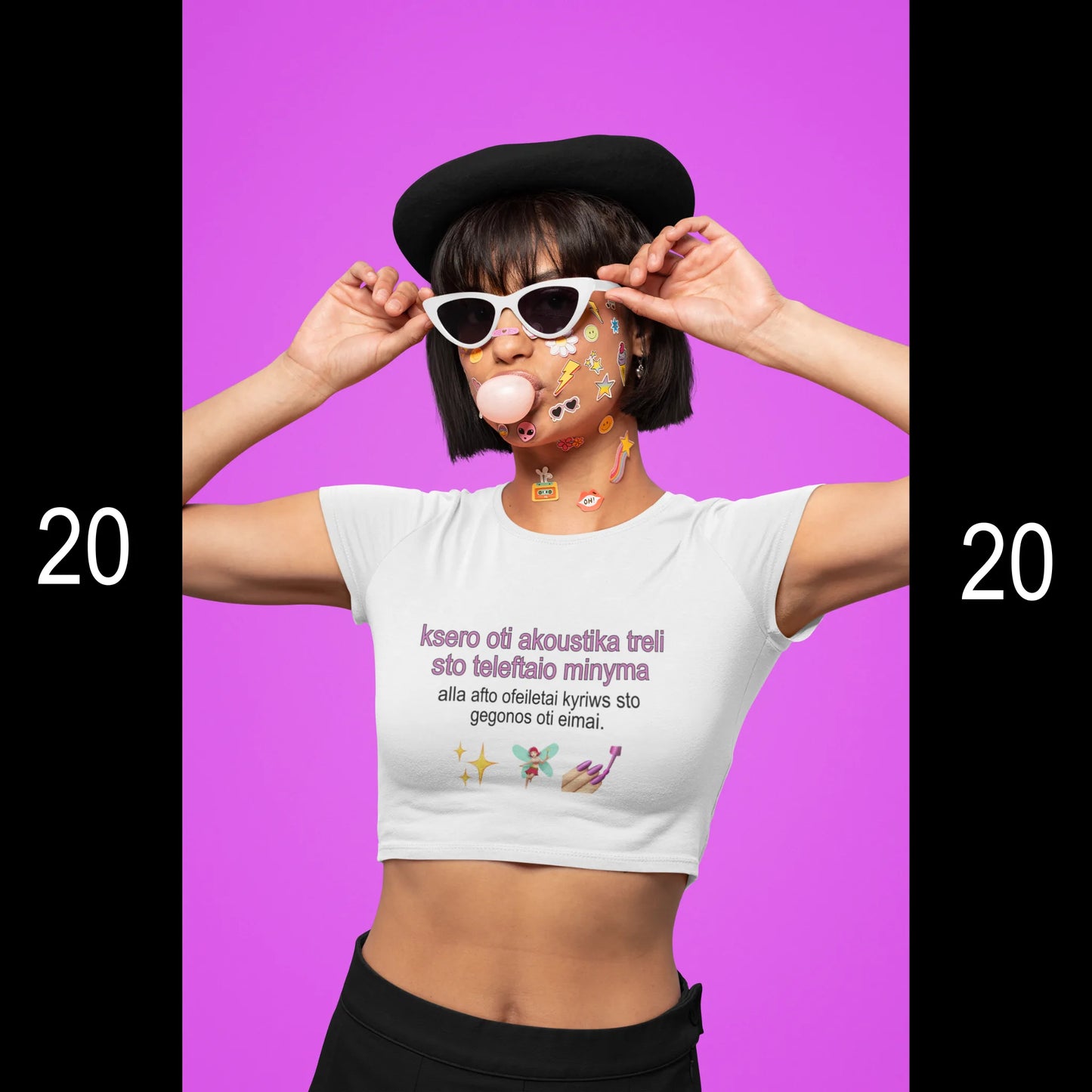 ✨choose the quote✨ crop top
