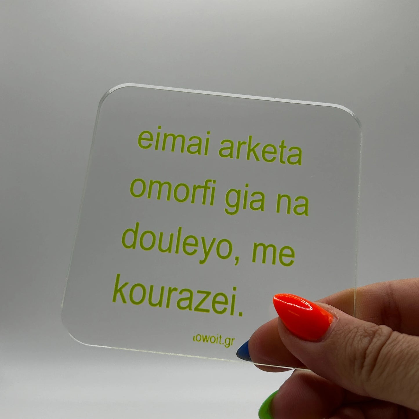 🍒towoit coaster - omorfi 🍒 (transparent)