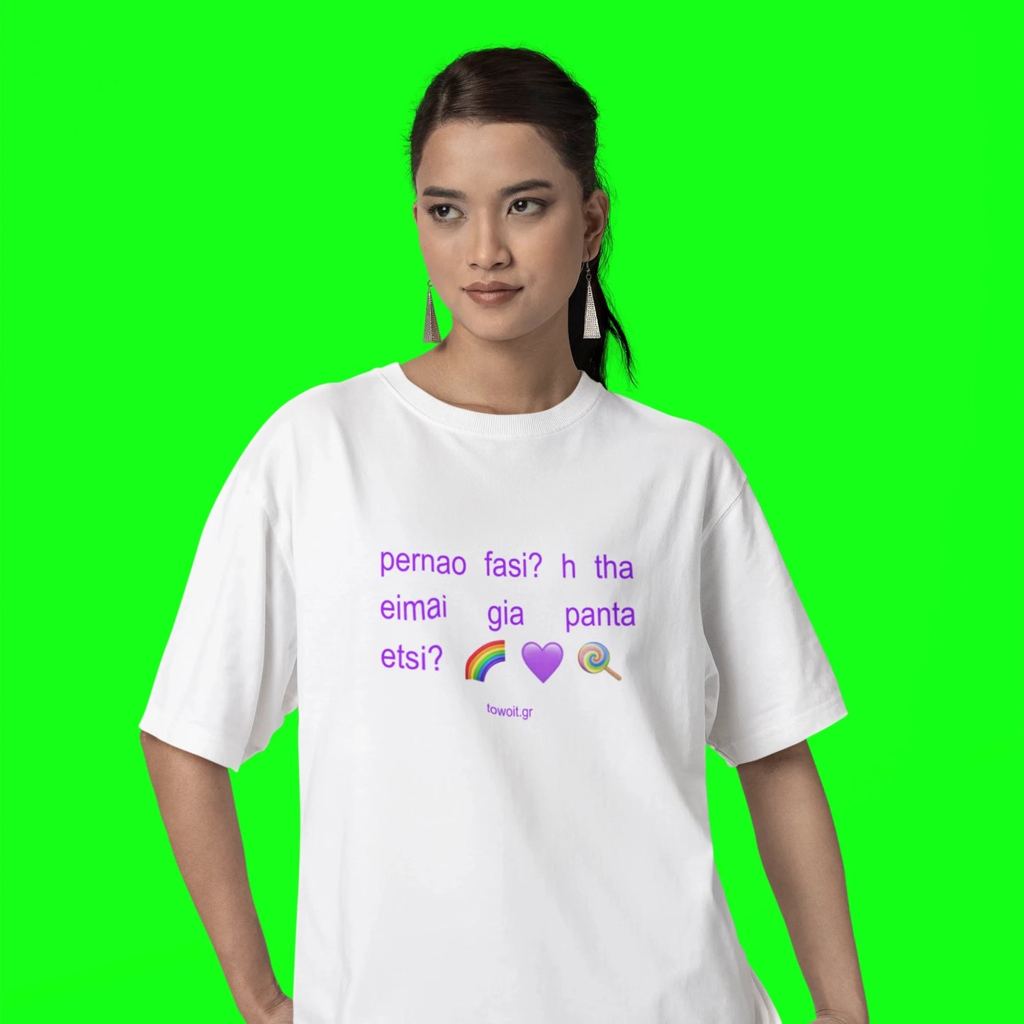 🥝towoit WHITE t-shirt X The T-shirt Shop🥝