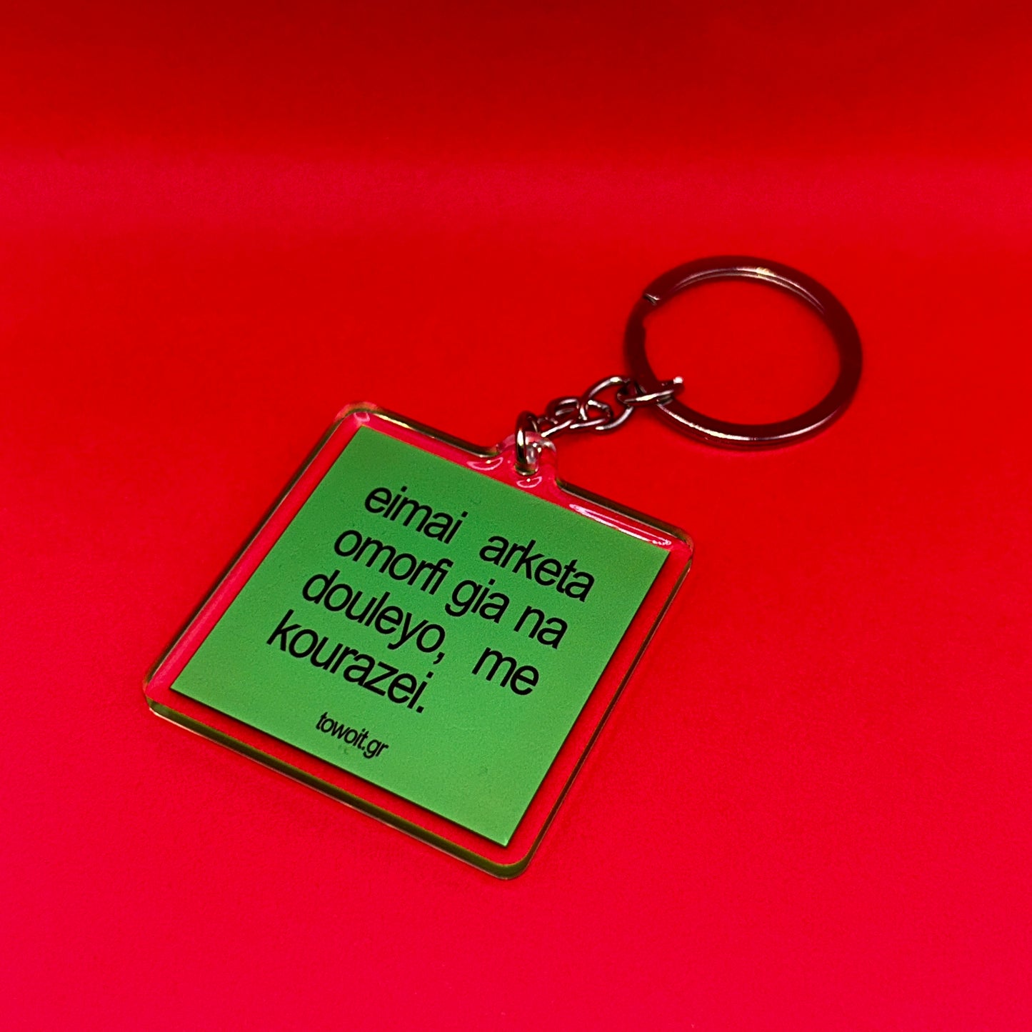 🍒towoit plexiglass keychain - omorfi🍒(large)