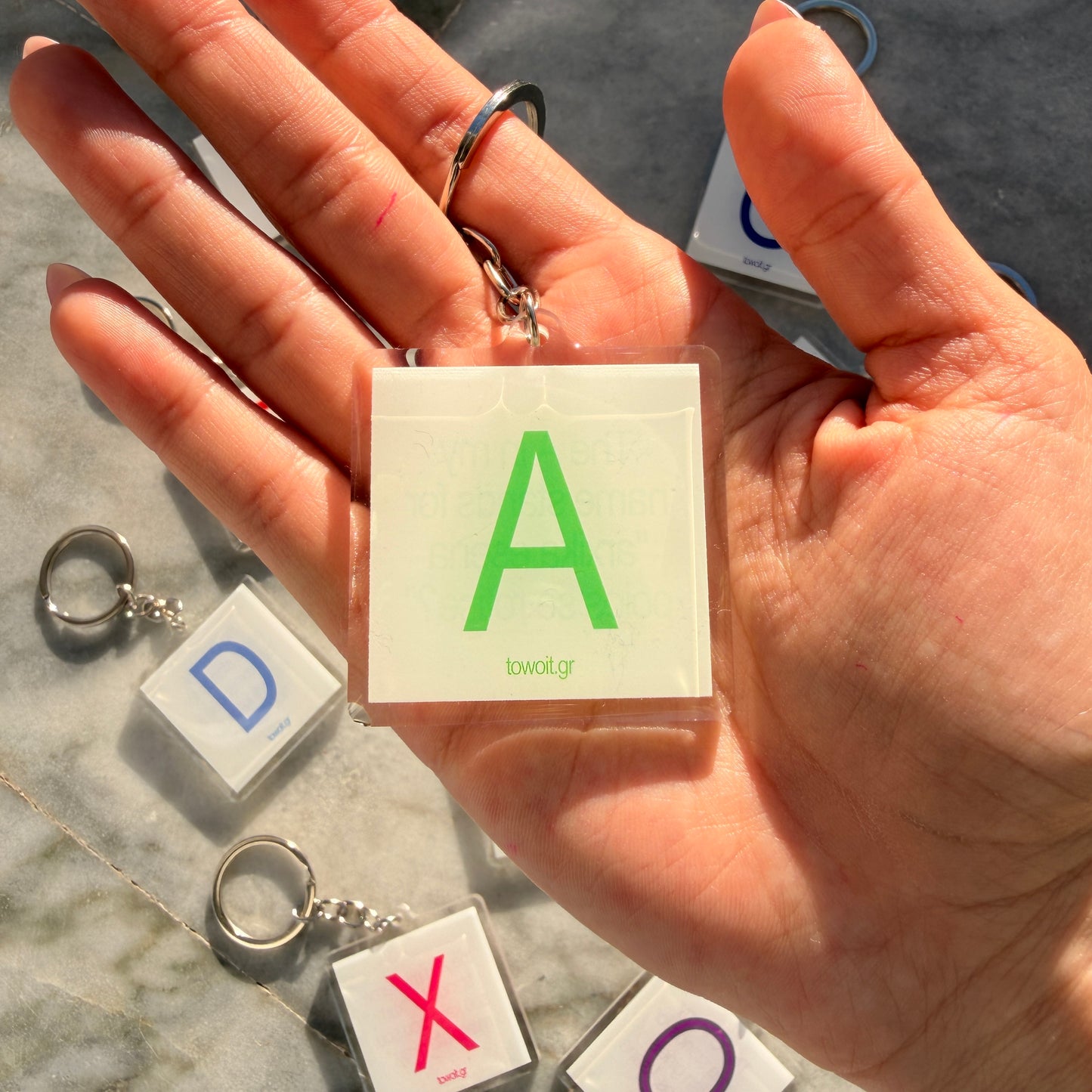 towoit plexiglass keychain - A