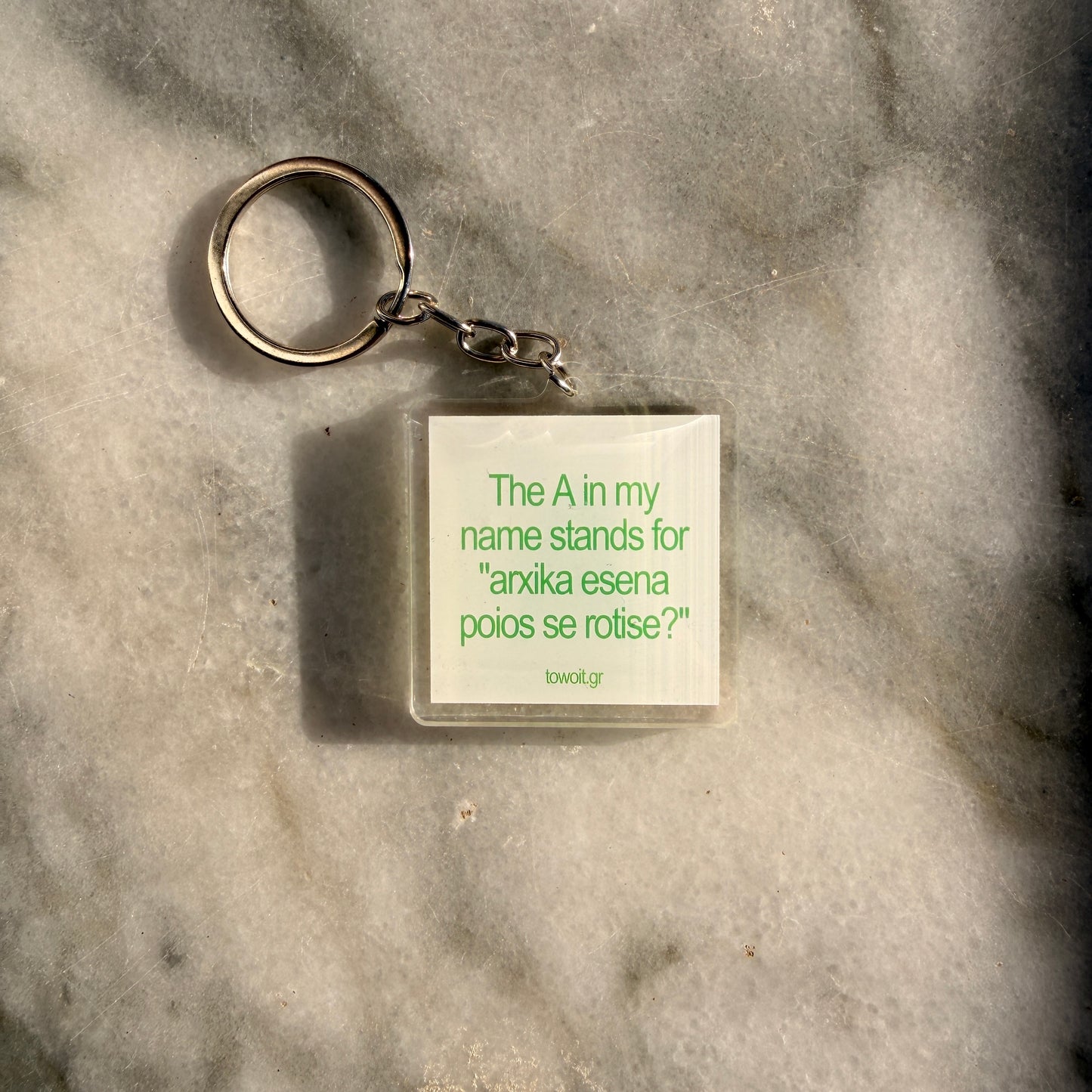 towoit plexiglass keychain - A