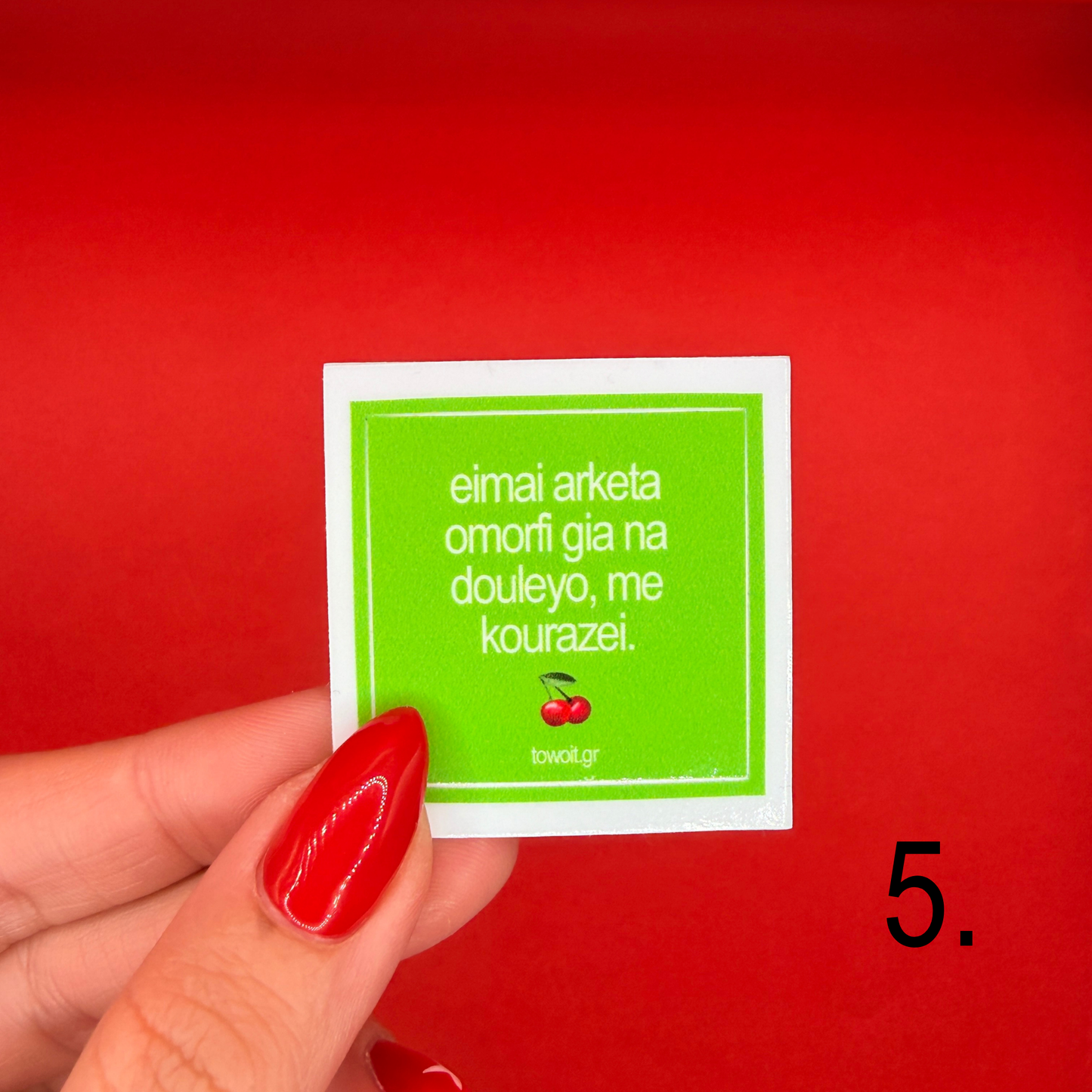 🥝mikra towoit stickers🥝 choose 5