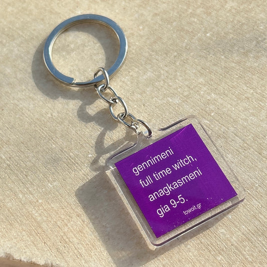 🔮towoit plexiglass keychain - witch🔮