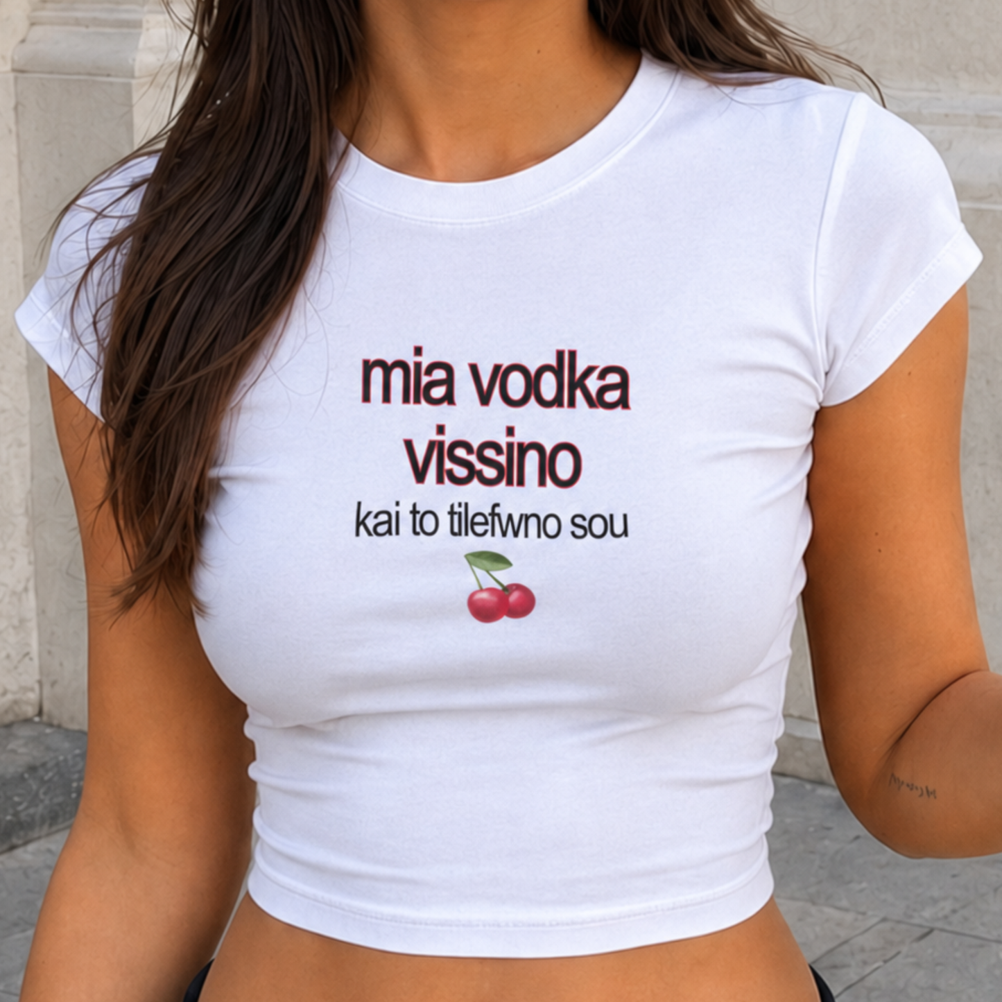 vodka vissino🍒 crop top