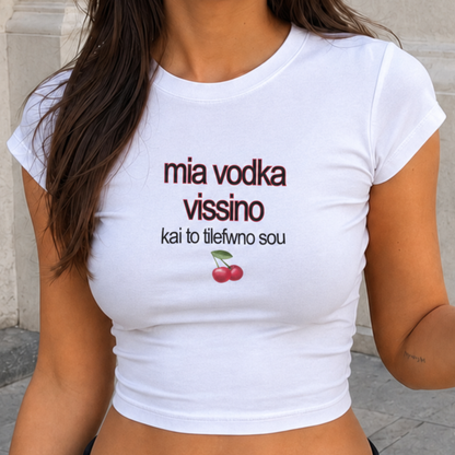 vodka vissino🍒 crop top