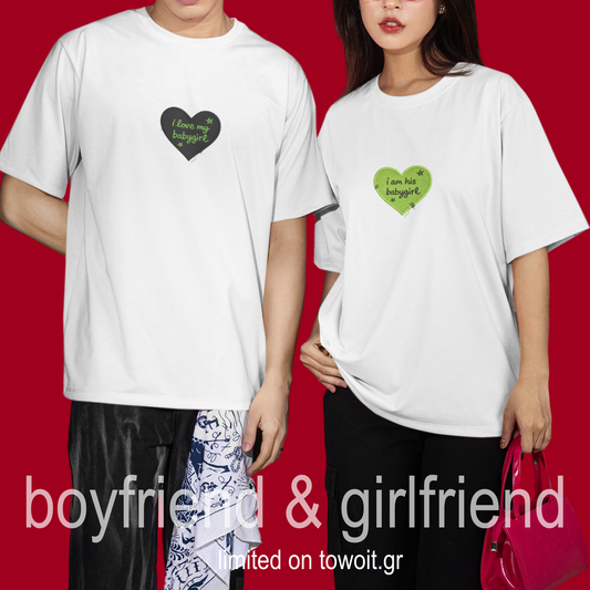 1+1 TSHIRT BOYFRIEND GIRLFRIEND