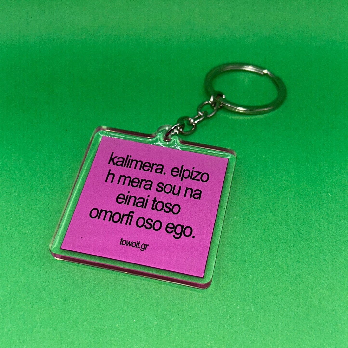🎀towoit plexiglass keychain - kalimera🎀(large)