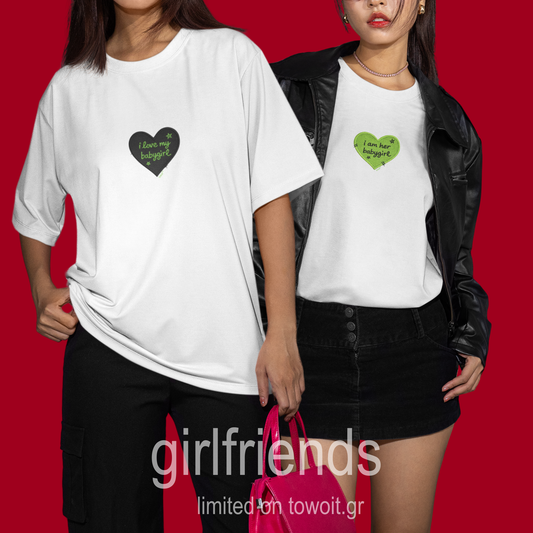 1+1 TSHIRT GIRLFRIENDS👭💘