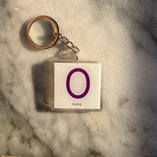 towoit plexiglass keychain - O