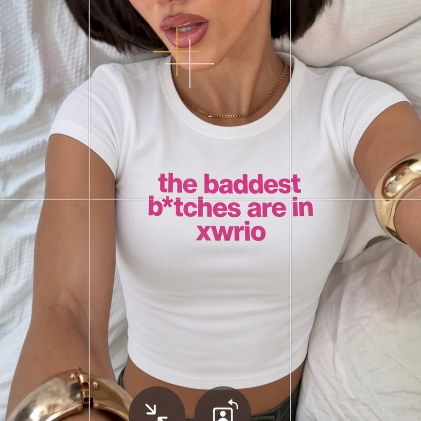crop top - the baddest b*tch (choose the place)