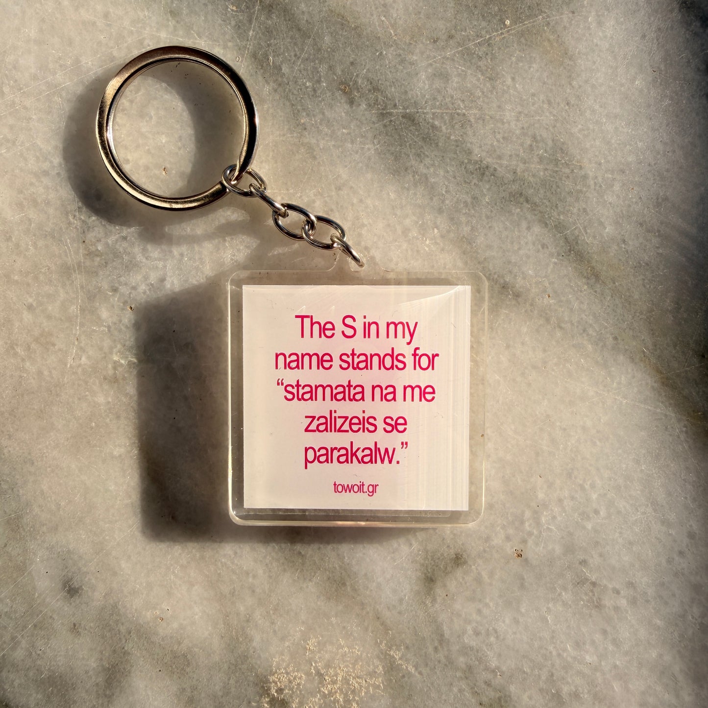 towoit plexiglass keychain - S