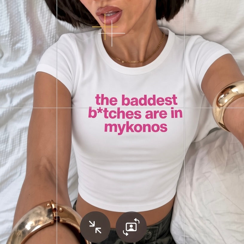 crop top - the baddest b*tch (choose the place)
