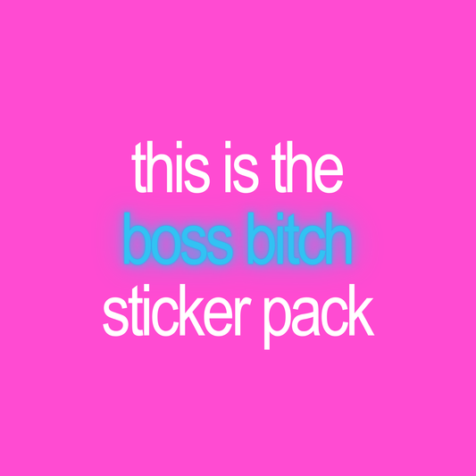 🍏boss bitch sticker pack🍏