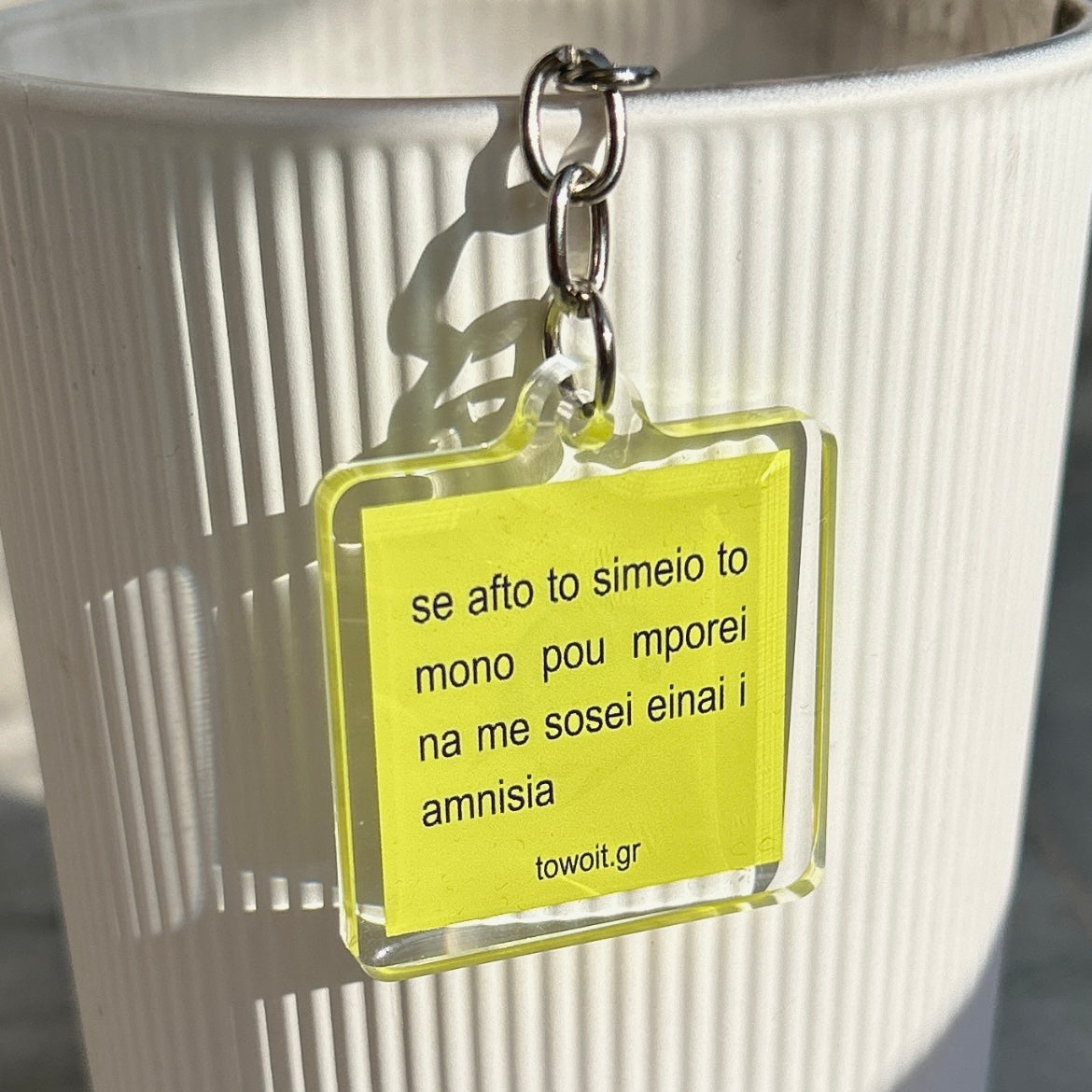 🐠towoit plexiglass keychain - amnisia🐠