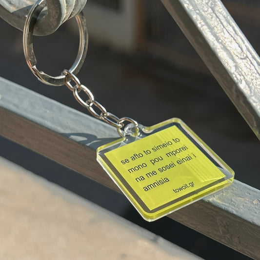 🐠towoit plexiglass keychain - amnisia🐠