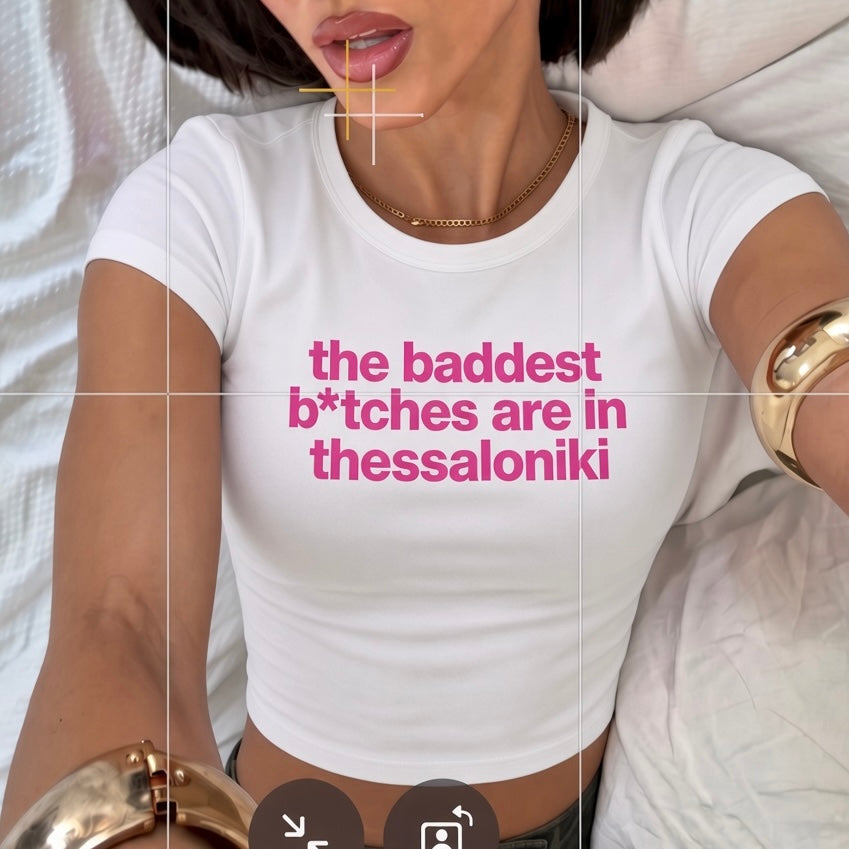 crop top - the baddest b*tch (choose the place)