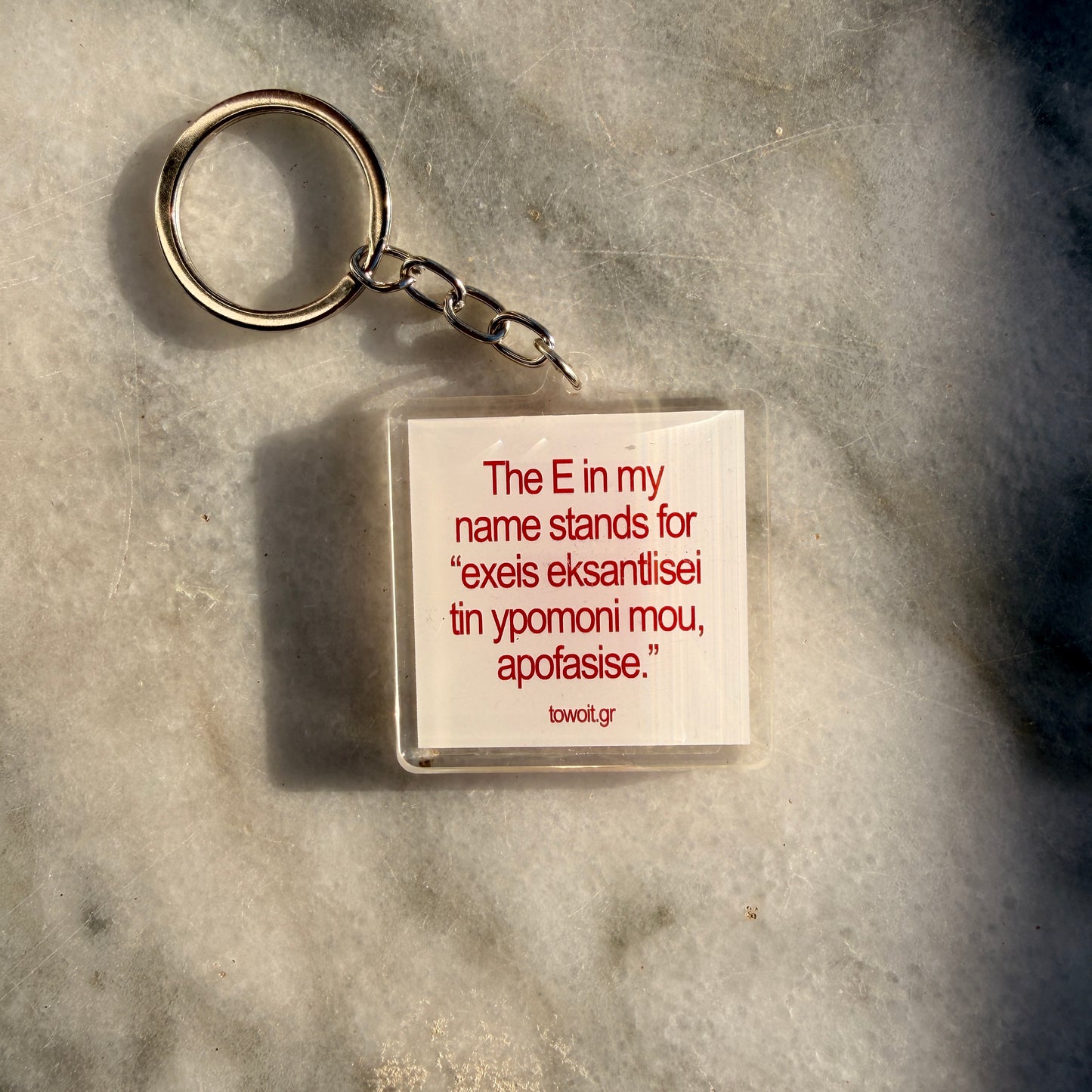 towoit plexiglass keychain - E