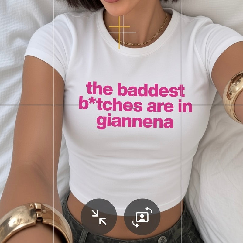 crop top - the baddest b*tch (choose the place)