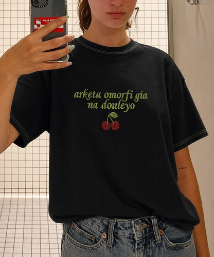 TSHIRT - omorfi (strass) black