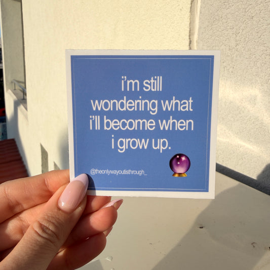 still wondering (english) - 1 sticker