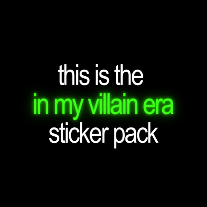 🔮in my villain era sticker pack🔮