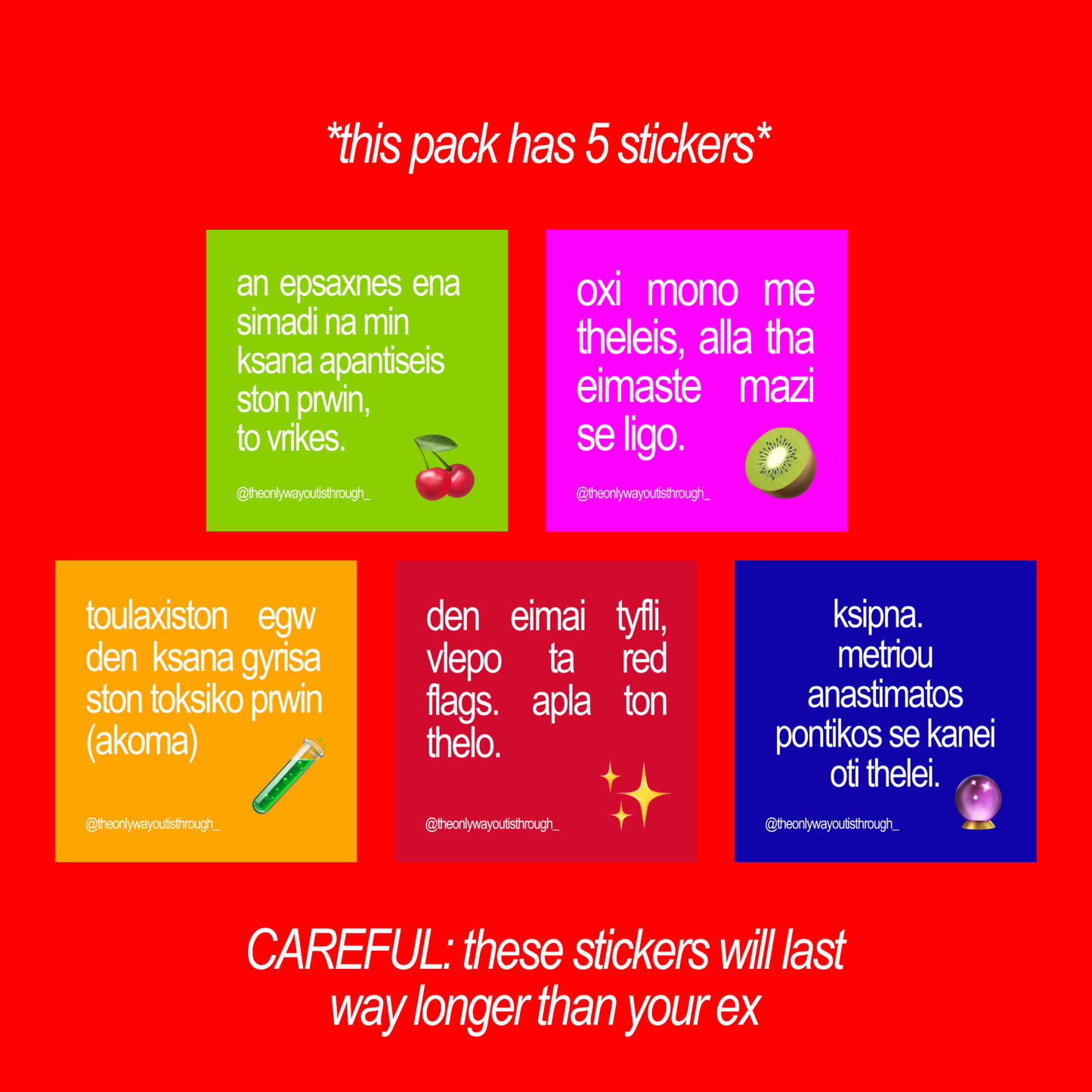 ☠️toxic ex sticker pack☠️