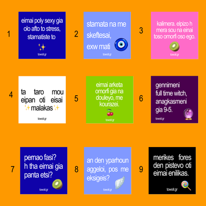 🥝mikra towoit stickers🥝 choose 5
